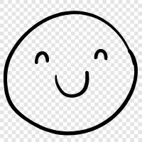 smile, happy, content, peace icon svg