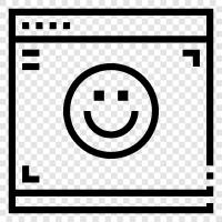 smiley interface, emoticon interface, emoticon software, emoticon editor icon svg