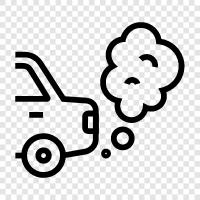 smog, car exhaust, car emissions, air pollution icon svg