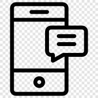 sms, text message, text message service, text messaging icon svg