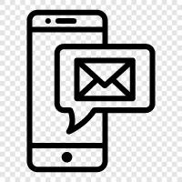 SMS, текстовые сообщения, мобильный телефон, мобильные SMS Значок svg