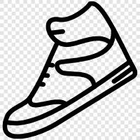 sneakers, basketball shoes, athletic shoes, sports shoes icon svg