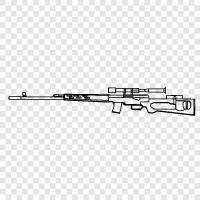 sniper rifle scope, sniper rifle guide, rifle, sniper rifle icon svg