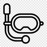 snorkel, diving, diving equipment, diving masks icon svg