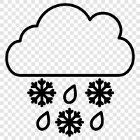 snow, rain, ice, cold icon svg