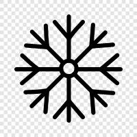 Schnee, Schneeflocke symbol