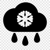 snow flurries, snow, winter weather, winter storm icon svg