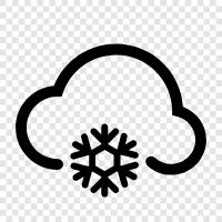 snow, white, flake, mist icon svg