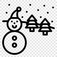 snow, Christmas, holiday, cold icon svg