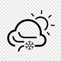 snow, winter, cold, snowing icon svg