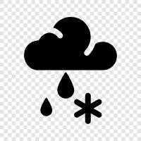 snow, ice, precipitation, rain icon svg