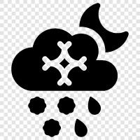 snow, rain, weather, forecast icon svg