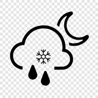 snow, winter, flakes, precipitation icon svg