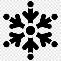 snow, crystals, snowflakes, frost icon svg