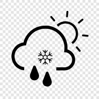 snow, rain, cold, wet icon svg