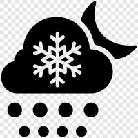 snow, powder, flakes, accumulation icon svg