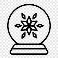 snow, white, icy, cold icon svg