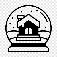 snowball, toy, child, winter icon svg