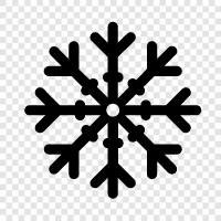 snowflake, icicle, crystal, icy icon svg