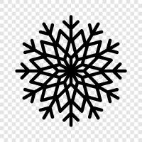 snowflakes, flakes, snow, ice icon svg