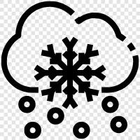 snowflakes, flakes, falling, winter icon svg