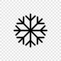 Schneeflocken, Flocken, Schnee, Eis symbol