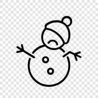 Snowman, Crying, Emotional, Grieving icon svg