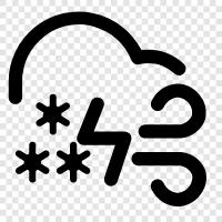 snowstorm, blizzard, winter, cold icon svg