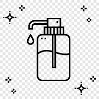 Seife, Flüssigseifenspender, Flüssigseifenpumpe, Flüssigseife symbol
