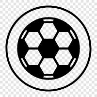 Fußballballspieler, Fußballballtraining, Fußballballausrüstung, Fußballballfähigkeiten symbol