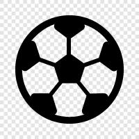 Fußballballbedarf, Fußballballausrüstung, Fußballballvermietung, Fußball symbol