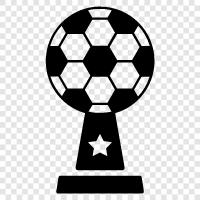 Fußball, Pokal, Meisterschaft, Trophäe symbol