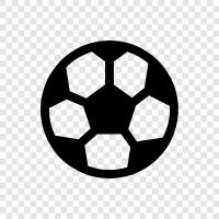 Fußballregeln, Fußballziele, Fußballbälle, Fußballspieler symbol