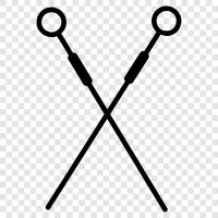 Sock Knitting Needles, Yarn Needles, DPNS, Knitting Needles icon svg