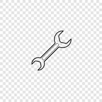 socket wrench, adjustable wrench, ratchet wrench, breaker bar icon svg