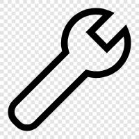 socket wrench, ratchet wrench, adjustable wrench, impact wrench icon svg