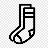 socks, white, black, men icon svg