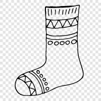 socks, wearing, footwear, foot icon svg