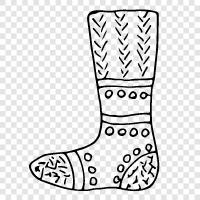 socks, stocking, stocking foot, foot sock icon svg