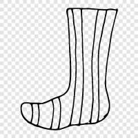 socks, stocking, footwear, warm icon svg