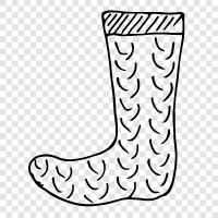 socks, stocking, stocking foot, foot icon svg