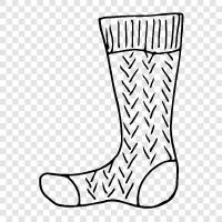 socks, stocking, stocking feet, foot icon svg