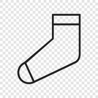 Socken, Strumpf, Strumpffuß, Fußsocke symbol