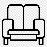 Sofa Bed, Couch, Bed, Bedroom icon svg