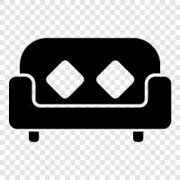 Sofa Bed, Sofa Set, Couch, Loveseat icon svg