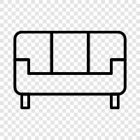 Sofa bed, couches, love seats, sectionals icon svg