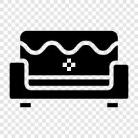 Sofa bed, Sofa set, Couch, Bed icon svg