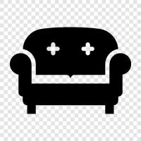 Sofa Bed, Couch, Loveseat, Sofa icon svg