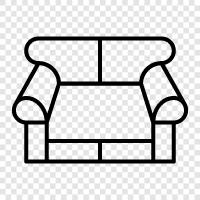 Sofa Bed, Sofa Set, Couch, Loveseat icon svg