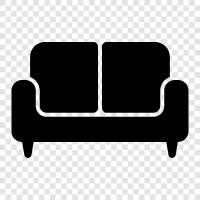 Sofa bed, Loveseat, Sleeper, Couch icon svg